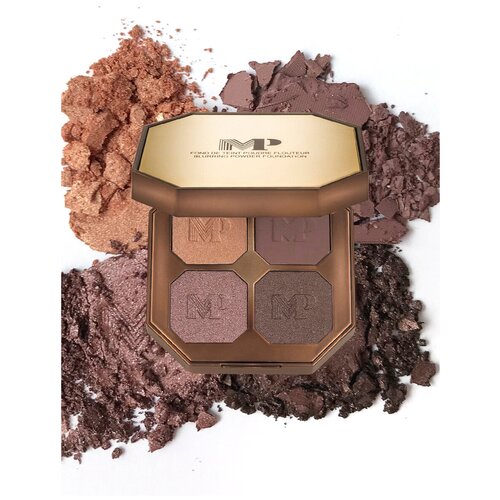 Тени для век глаз палетка матовые блестящие яркие коричневые