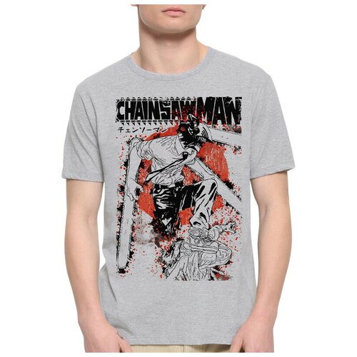 Футболка DreamShirts Аниме Человек - бензопила / Chainsaw Man / Мужская Белая XS