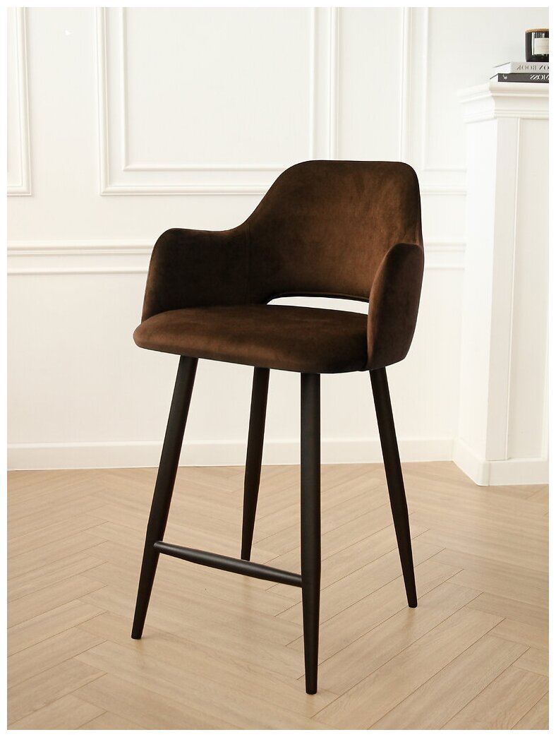 Барный стул Сан-Ремо/для кухни/для дома/стул барный/барные стулья для кухни/барный стул для кухни шоколадный