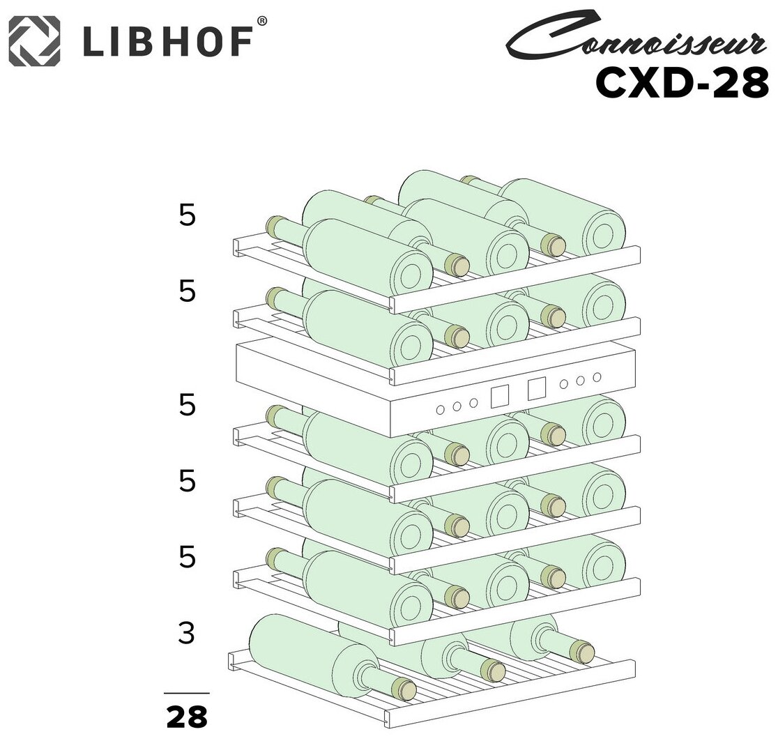 Винный шкаф Libhof CXD-28 white