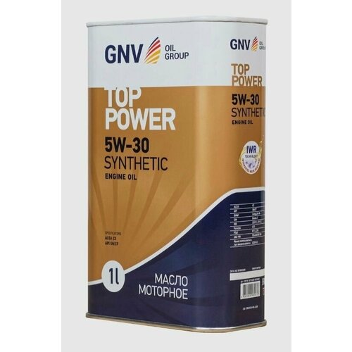 Моторное масло GNV Top Power 5W-30 Синтетическое (мет. канистра 1 л.)