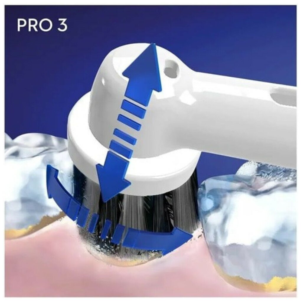 вибрационная зубная щетка Oral-B Pro 3 3000, черный - фотография № 4