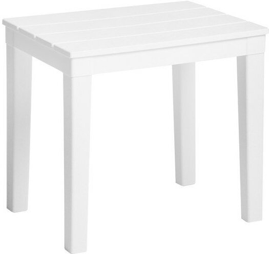 Столик для шезлонга "Прованс", белый, 40 х 30 х 37 см
