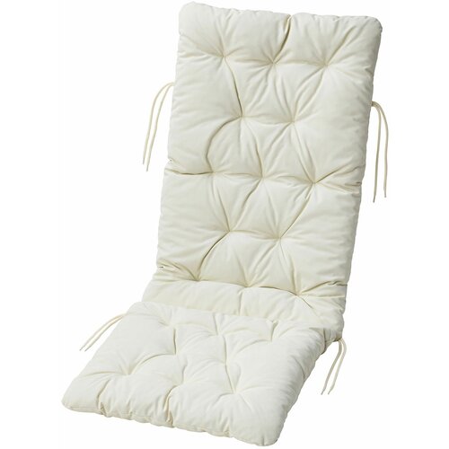 Подушка декоративная на садовую мебель 116x45 см, для стульев и кресел, цвет бежевый
