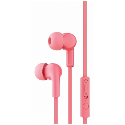 Проводная стереогарнитура Maverick Deep Bass мод i7 пульт ДУ пластиковый корпус плоский провод розовый 31900₽