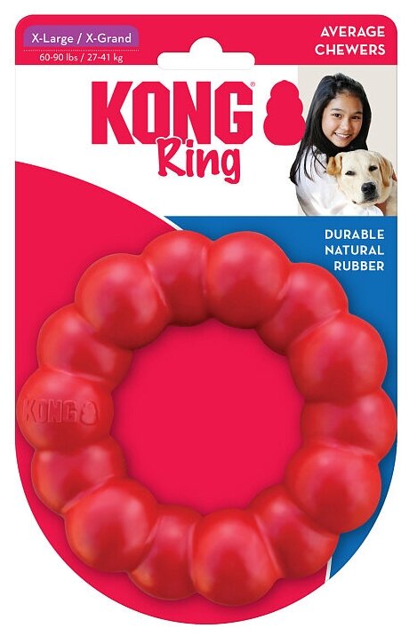 Игрушка KONG для собак "Кольцо", размер XL,13,3х13,3 см - фотография № 1