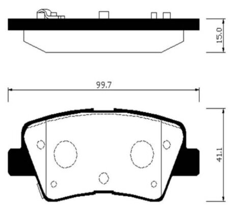 Колодки тормозные hsb hong sung brake HP0046