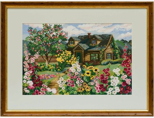 Изображение товара Набор для вышивания 'Цветущий сад', 38*26 см, Риолис, на белой канве