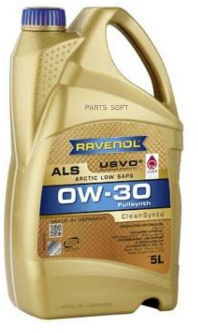 Моторное масло 0W-30 RAVENOL / арт. 111113700501999 - (1 шт)