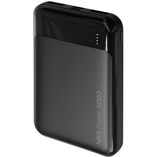 Внешний аккумулятор NRG Power 5000 mAh, 2A, 2xUSB, компактный, черный, Deppa, крафт, Deppa 33629-OZ