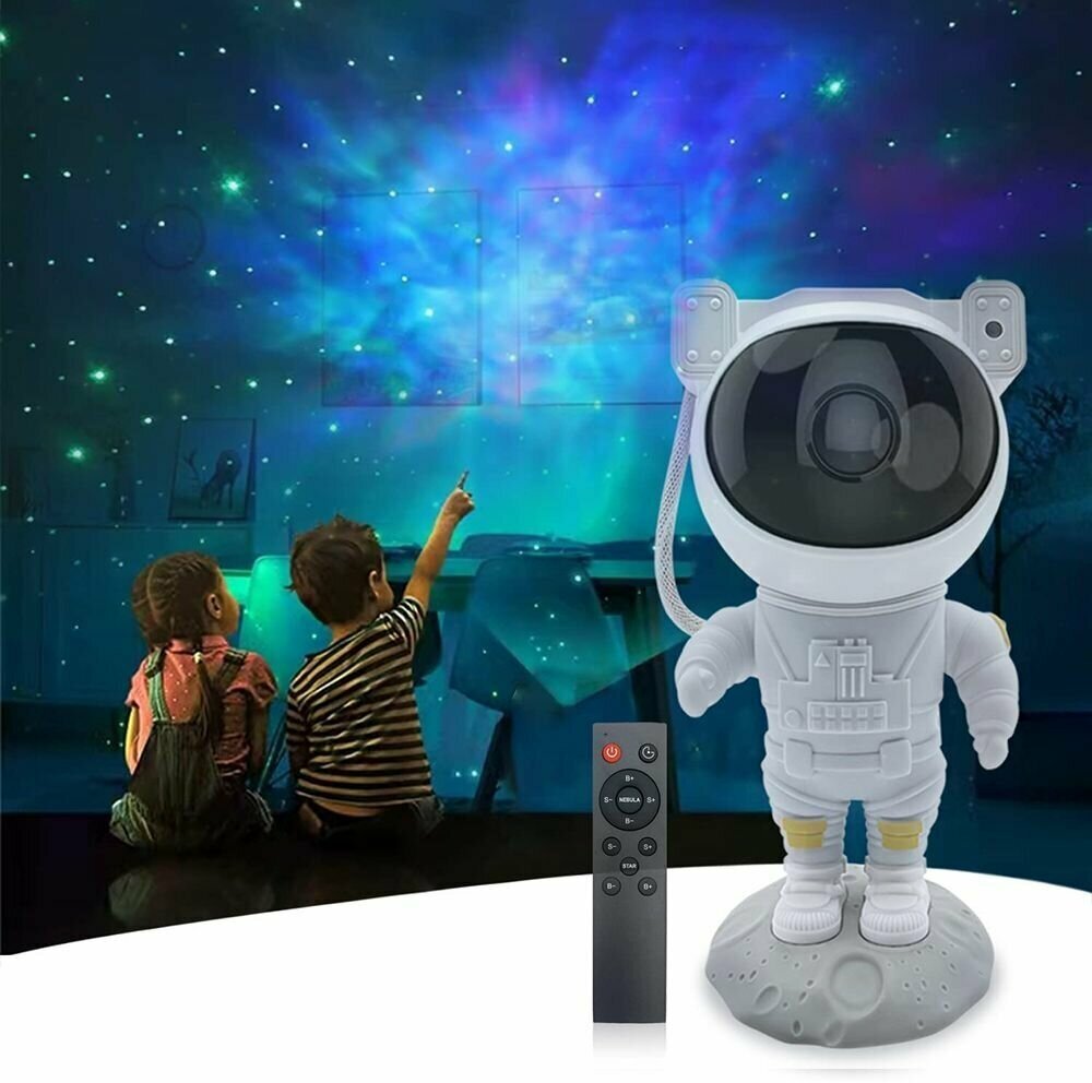 Ночник проектор звездного неба Astronaut Starry Sky Projector - фотография № 1