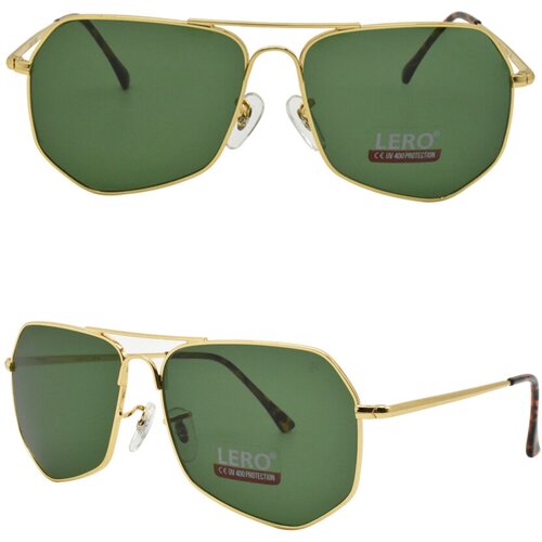 фото Солнцезащитные очки lero, авиаторы, оправа: металл, с защитой от уф, серый