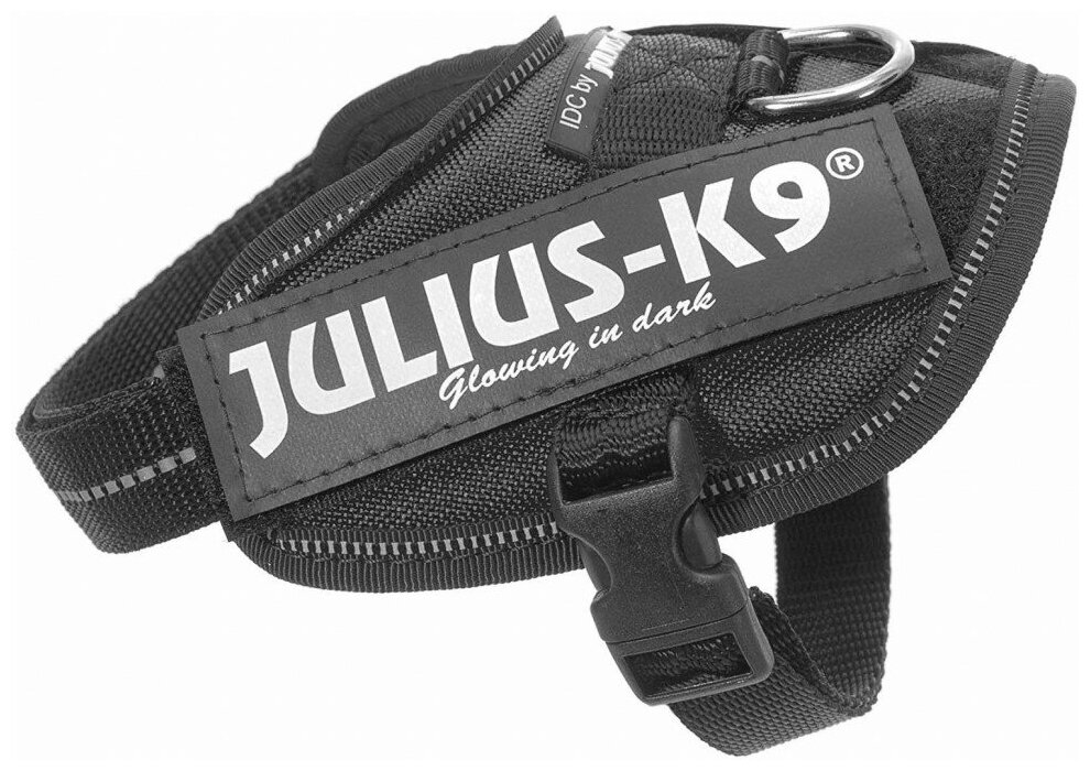 Julius-K9 шлейка для собак IDC-Powerharness 2, 71-96 см/ 28-40 кг, черная