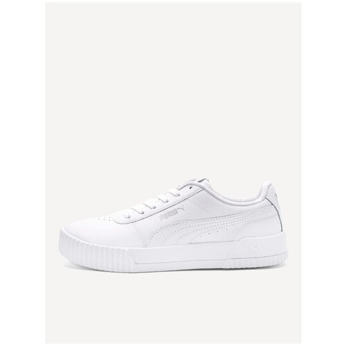фото Кроссовки , puma carina l, женские, размер 7.5 ; white- white- silver