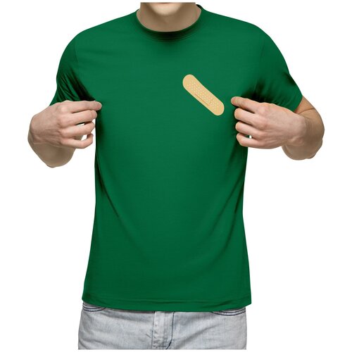 фото Мужская футболка «медицинский пластырь» (xl, темно-синий) us basic