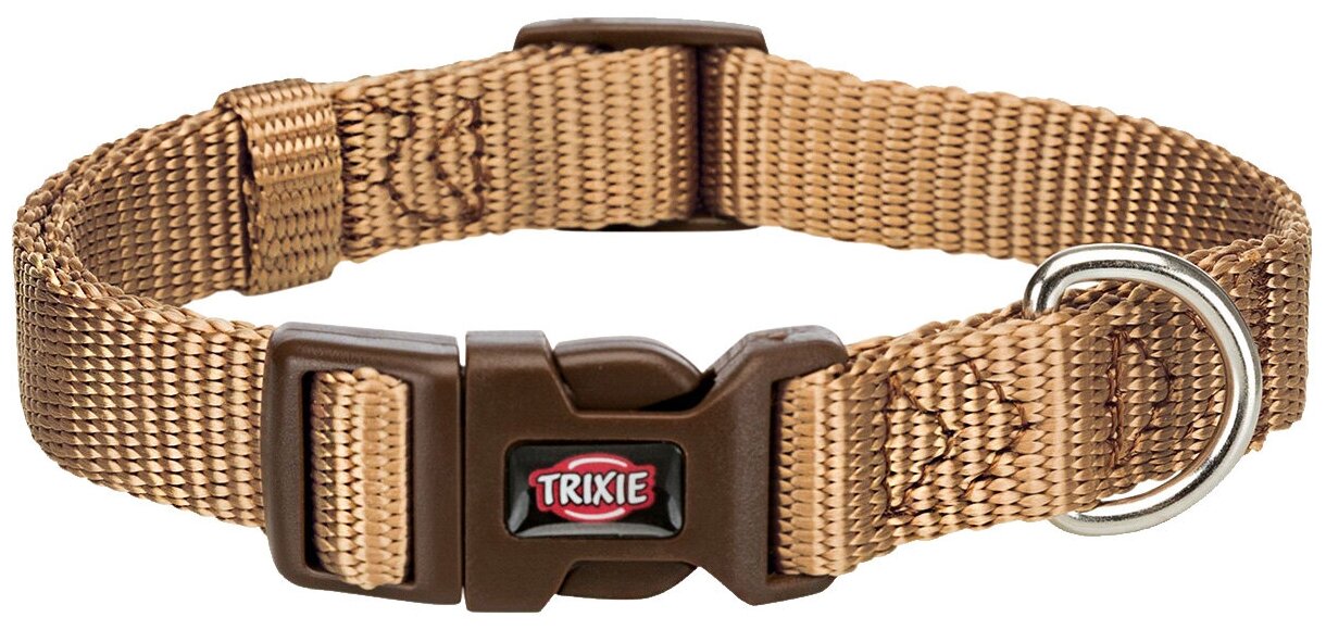 Ошейник для собак Trixie Premium M–L нейлон карамель 20 мм 35 – 55 см (1 шт)