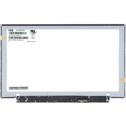 Матрица для ноутбука 12.5 1366х768 30pin eDp Slim TN M125NWN1 R0 Matte 60Hz edp 30pin monitor controller board drive fit m125nwn1 r0 r1 r2 m125nwr3 r0 wled 1366 768 screen vga hdmi compatible diy kit