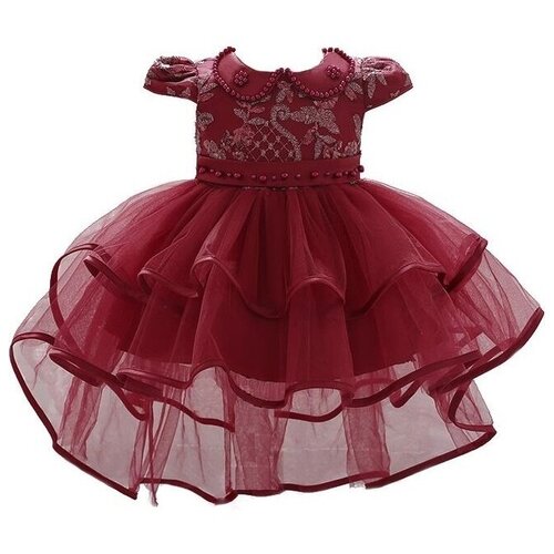 Платье, размер 90, красный, бордовый