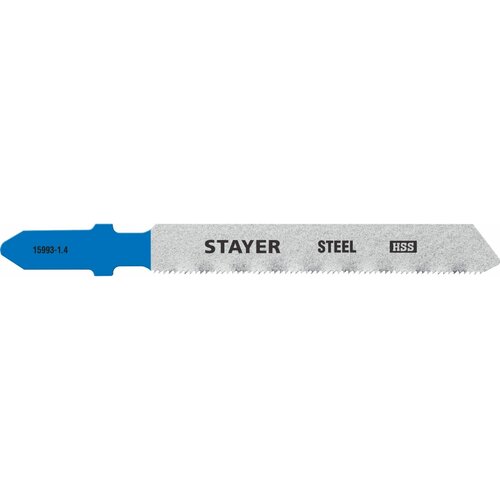Stayer Полотна STAYER, T118A, для эл/лобзика, HSS, по металлу (1,5-2мм), T-хвост, шаг 1,2мм 50мм 2шт