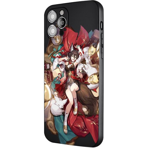 Силиконовый чехол с защитой камеры Mcover для Apple iPhone 12 Pro Honkai Impact, Тинъюнь