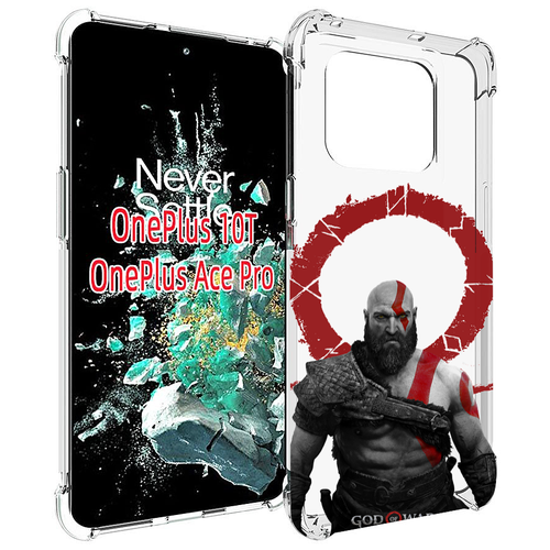 Чехол MyPads God-of-War для OnePlus 10T задняя-панель-накладка-бампер