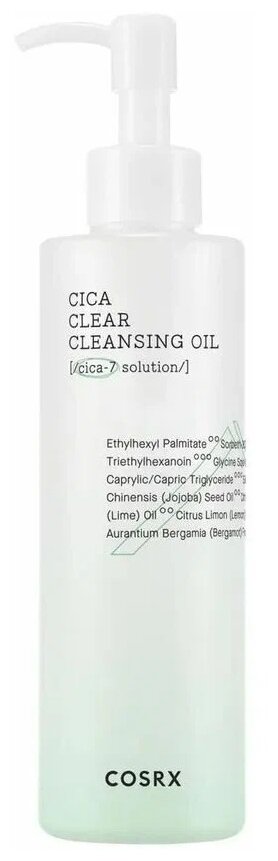 COSRX Очищающее гидрофильное масло Pure Fit Cica Clear Cleansing Oil, 200 мл, 320 г