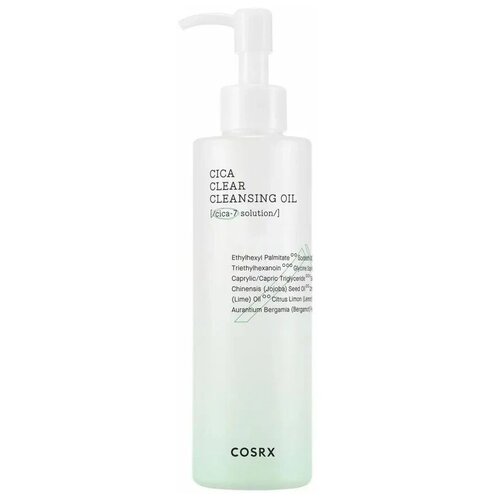 cosrx очищающее масло pure fit cica clear cleansing oil 20 мл COSRX Очищающее гидрофильное масло Pure Fit Cica Clear Cleansing Oil, 200 мл, 320 г