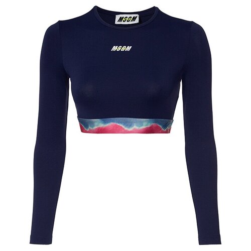 фото Топ msgm 3045mdm01 тем.синий+принт s