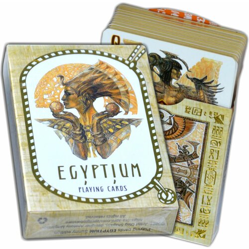 Игральные карты Egyptium 54 штуки / Дизайнерская колода Боги Египта / Покерные карты бумажные / Egyptium playing cards игральные карты egyptium 54 штуки дизайнерская колода боги египта покерные карты бумажные egyptium playing cards