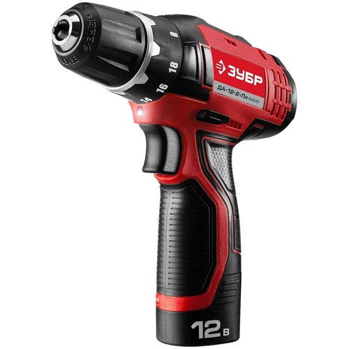 Дрель аккумуляторная-шуруповерт ЗУБР ДА-12-2-Ли КНМ2 667500₽