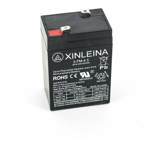 Аккумулятор XINLEINA 6V4.5Ah/20Hr - 3FM4.5 (3-FM-4.5)