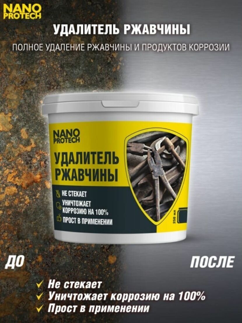 Удалитель ржавчины NANOPROTECH 250 мл