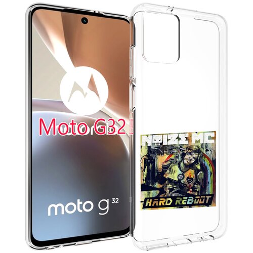 Чехол MyPads Hard Reboot Noize MC для Motorola Moto G32 задняя-панель-накладка-бампер