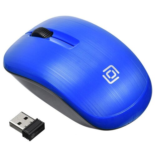 Мышь OKLICK 525MW синий оптическая 1000dpi беспроводная 56000₽