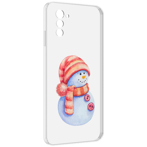 Чехол MyPads Веселый снеговик для UleFone Note 12 / Note 12P задняя-панель-накладка-бампер