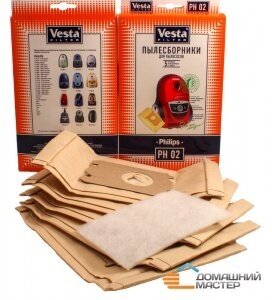 Vesta filter Бумажные пылесборники PH 02, разноцветный, 5 шт. - фото №12