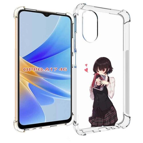 Чехол MyPads Persona 5 - Makoto Niijima для OPPO A17 задняя-панель-накладка-бампер