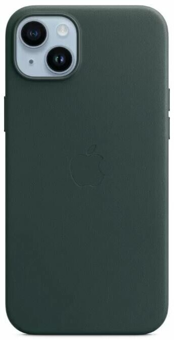 Чехлы для телефонов Apple iPhone 14 Plus Leather Case with MagSafe (лесной зеленый)