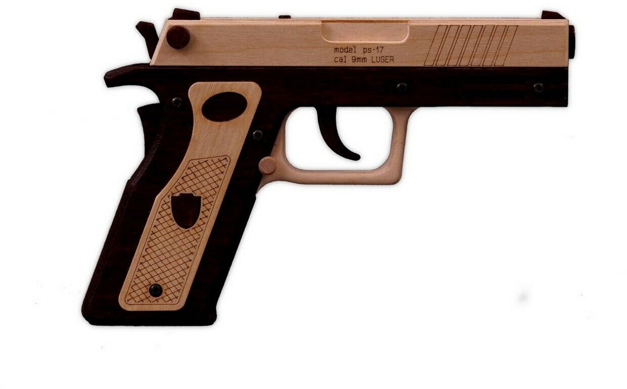 Сборная деревянная модель Пистолет GUARD PS-17 (TARG)