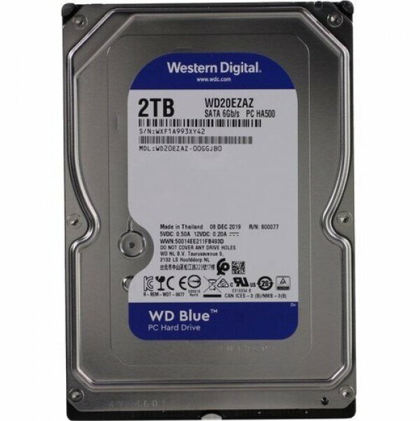 Жесткий диск WD Blue , 2Тб, HDD, SATA III, 3.5" - фото №8