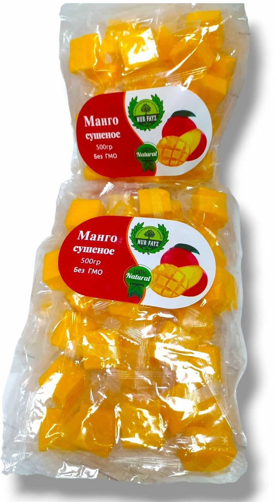 Манго кубики жевательные конфеты 1000 гр , 1 кг / Натуральное манго / Отборные Высший сорт - фотография № 3