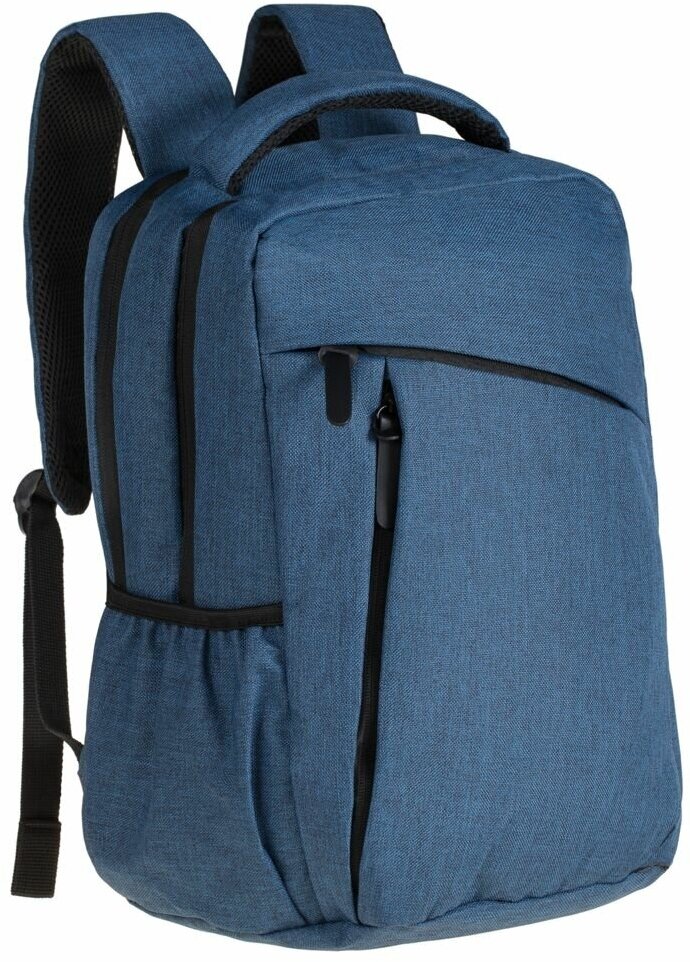 Рюкзак для ноутбука The First, синий, 28х40х19 см; ширина лямок: 6-7,5 см, полиэстер, 600 D; ПВХ