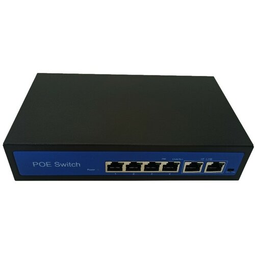 POE-коммутатор 4-канальный 2xRJ45 UPLINK POE-A 65Вт ORIENT SWP-5504POE2P PS 372100₽