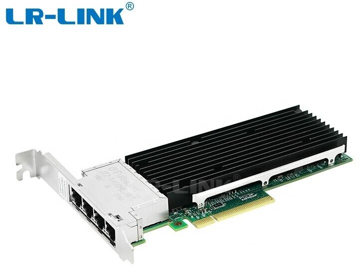 Cетевая карта Lr-Link LREC9804BT PCIe 3.0 x8, Intel x710, 4*RJ45 10G NIC Card