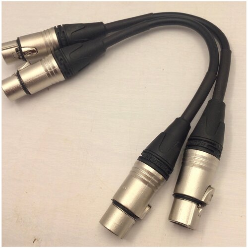 Кабель XLR(f)-XLR(f) мама-мама (2 шт.) переходник xlr f mono jack комплект из 2 шт