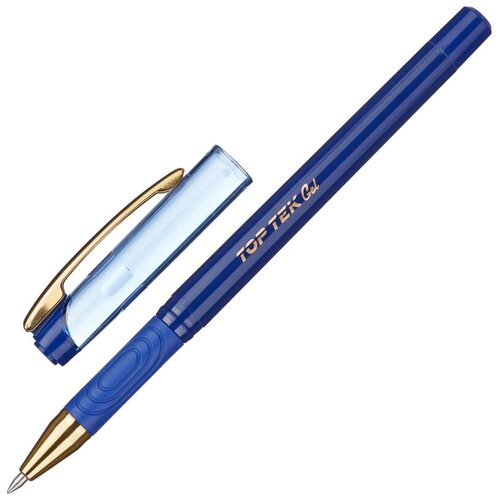 Ручка гелевая неавтоматическая Unimax Top Tek Gel stick Gold DC 0,5 мм, синий 1шт