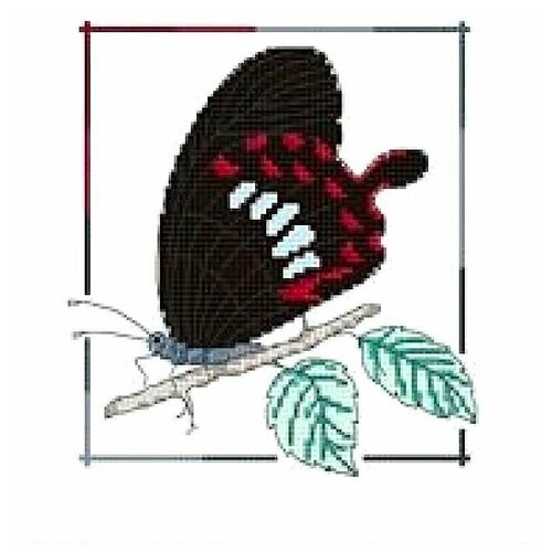 Набор для вышивания Сделано с любовью Бархатная ночь 16x18 см, Бабочки Насекомые набор для вышивания сделано с любовью зайчишка плутишка 15x19 см зайцы бабочки детские животные насекомые