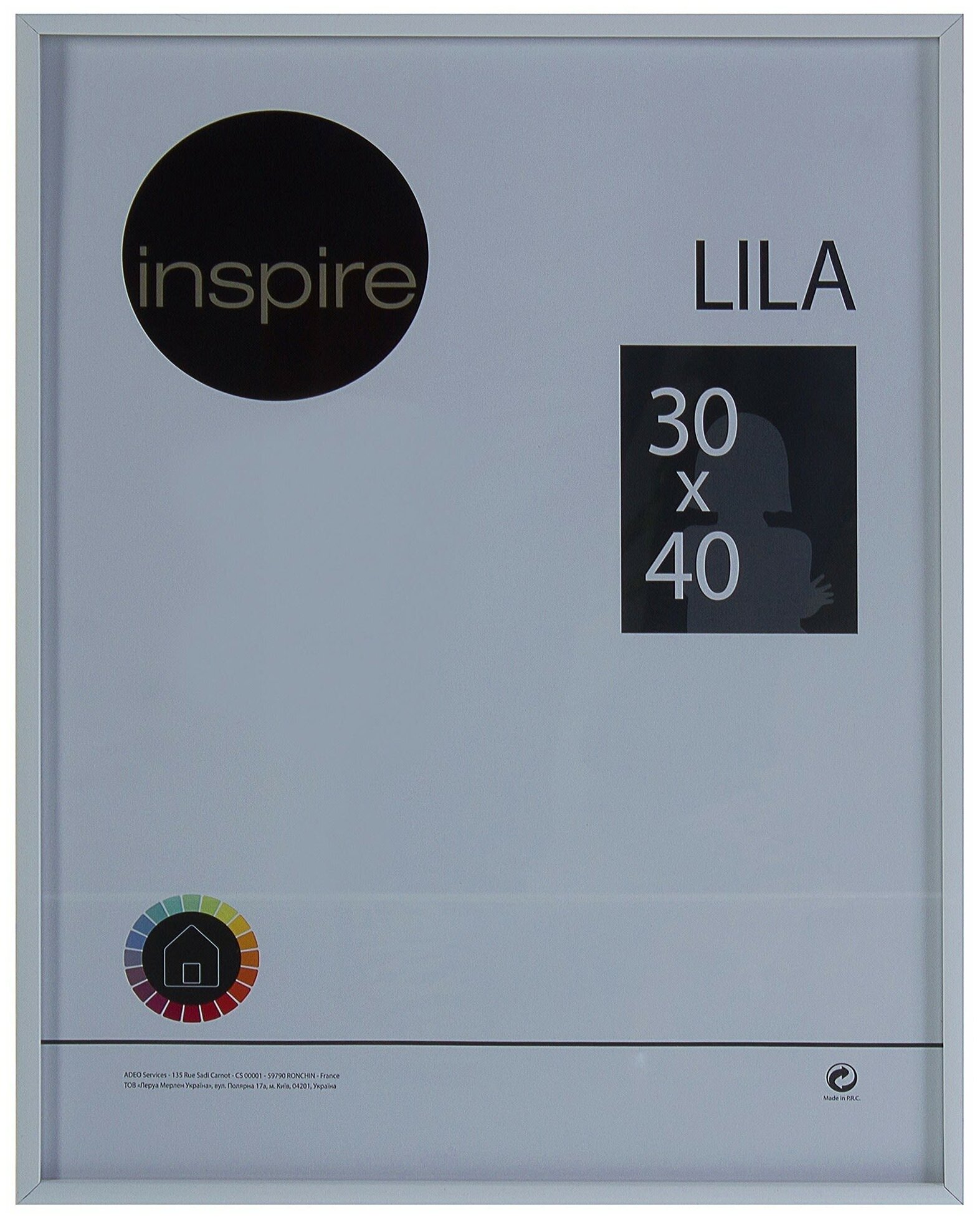 Рамка Inspire «Lila» 30х40 см цвет белый