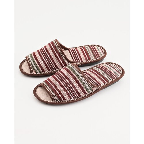 фото Тапочки rapana, размер 36, бежевый, бордовый