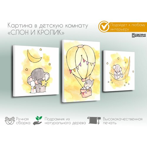 Модульная картина в детскую комнату 